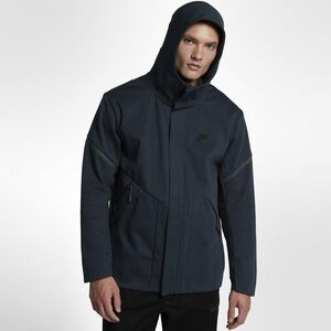 Nike Men's Dark Gray Hooded Performance Jacket
